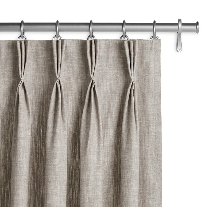 Organic Hemp Curtains with Blackout/Light Filtering Liner - Triple Pinch Pleat, Standard & Custom Sizes