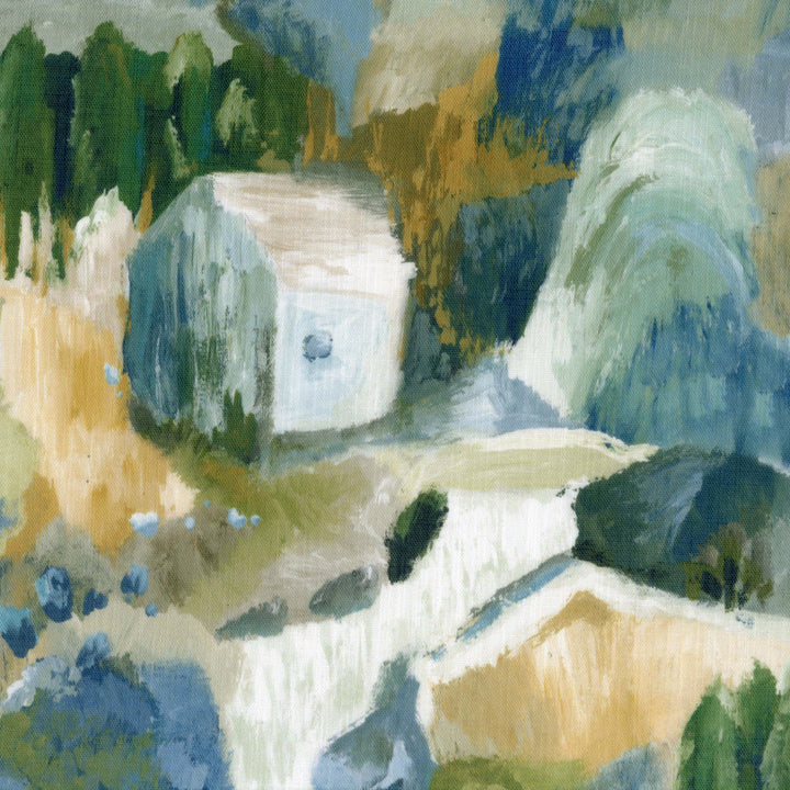 Watercolour Cottage Linen Roman Blind – Made-to-Measure Kids & Nursery | Light-Filter or Blackout