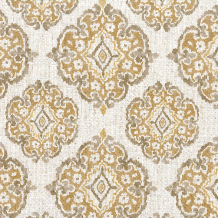 Casablanca Medallion Pure Linen Curtains | 7 Colours | Custom Size Available | Blackout or Cotton Lined