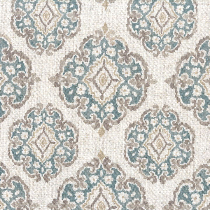 Casablanca Medallion Pure Linen Curtains | 7 Colours | Custom Size Available | Blackout or Cotton Lined