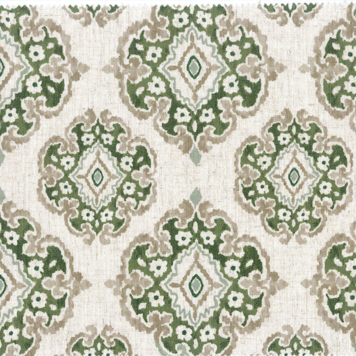 Casablanca Medallion Pure Linen Curtains | 7 Colours | Custom Size Available | Blackout or Cotton Lined