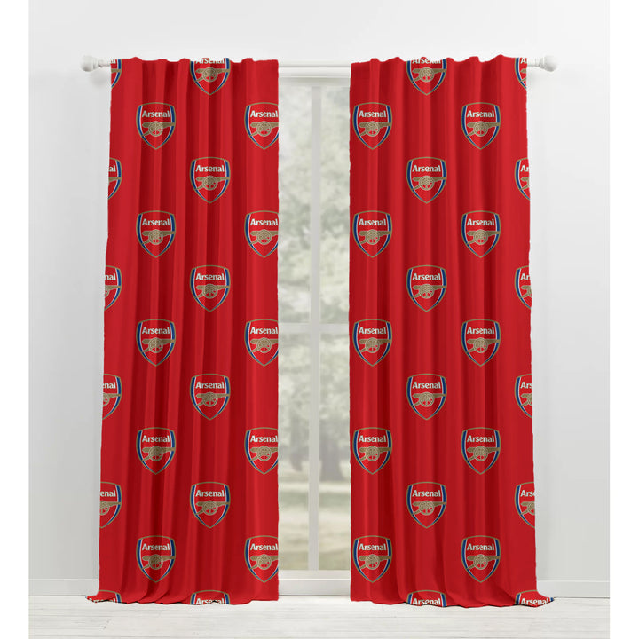 Arsenal FC Curtains UK | Blackout/Light Filtering | Eyelets/Tabs/Pockets/Hooks | 91-457cm (36-180") | Custom Sizes
