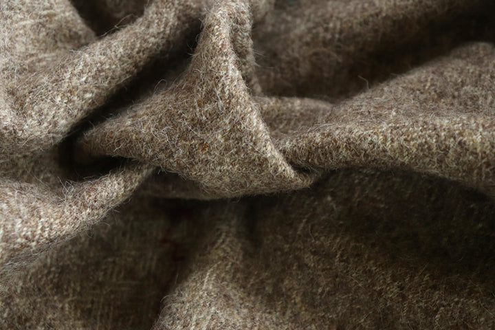 Organic Himalayan Sheep Wool Fabric | 79cm Wide | Greige Finish