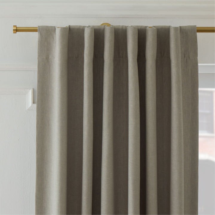 Organic Hemp Curtains - Blackout & Light Filtering | GOTS Certified | Single or Pair