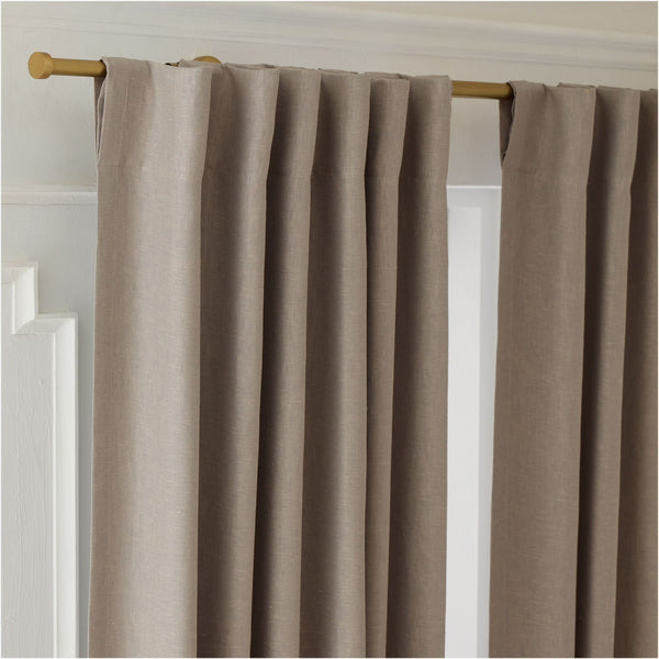 Organic Hemp Curtains - Blackout & Light Filtering | GOTS Certified | Single or Pair