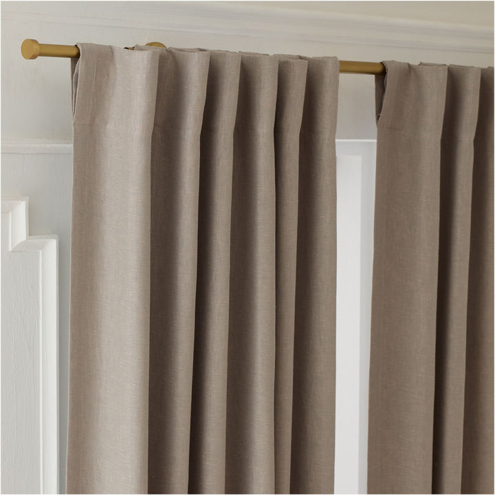 Organic Hemp Curtains - Blackout & Light Filtering | GOTS Certified | Single or Pair