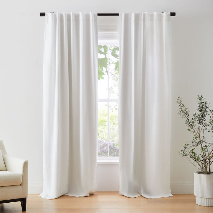 Organic Hemp Curtains - Blackout & Light Filtering | GOTS Certified | Single or Pair