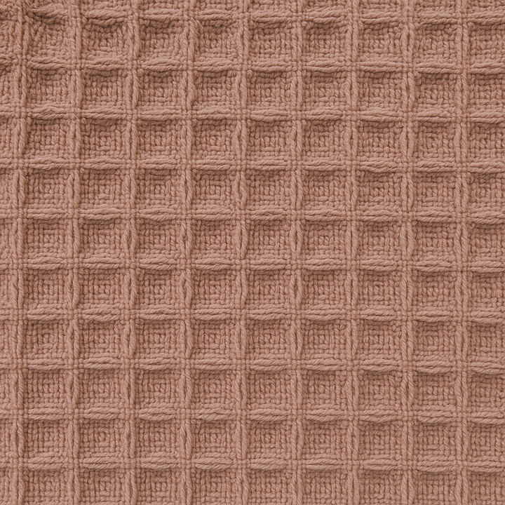 Blush Pink Cotton Waffle-Weave Shower Curtain – Extra-Wide, Extra-Long & Custom Sizes