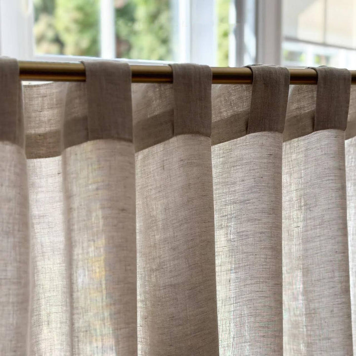 Organic Hemp Curtains - Semi Sheer Natural Undyed | Many Sizes + Custom Made | 100% Pure Hemp