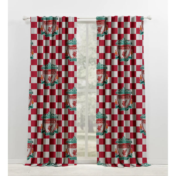 Liverpool FC Curtains UK | Blackout/Light Filtering | Eyelets/Tabs/Pockets/Hooks | 91-457cm (36-180") | Custom Sizes