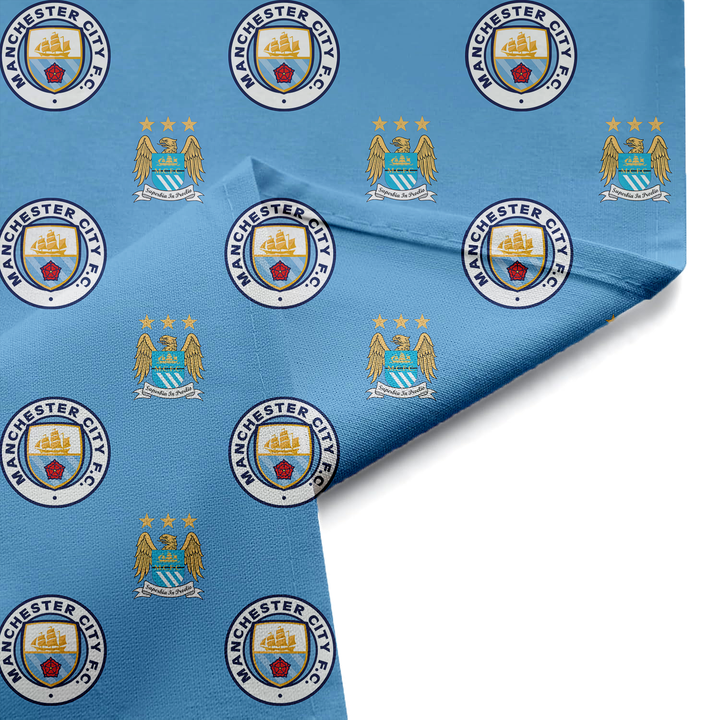 Manchester City FC Shower Curtain | Sky Blue | Bathroom Decor | Licensed