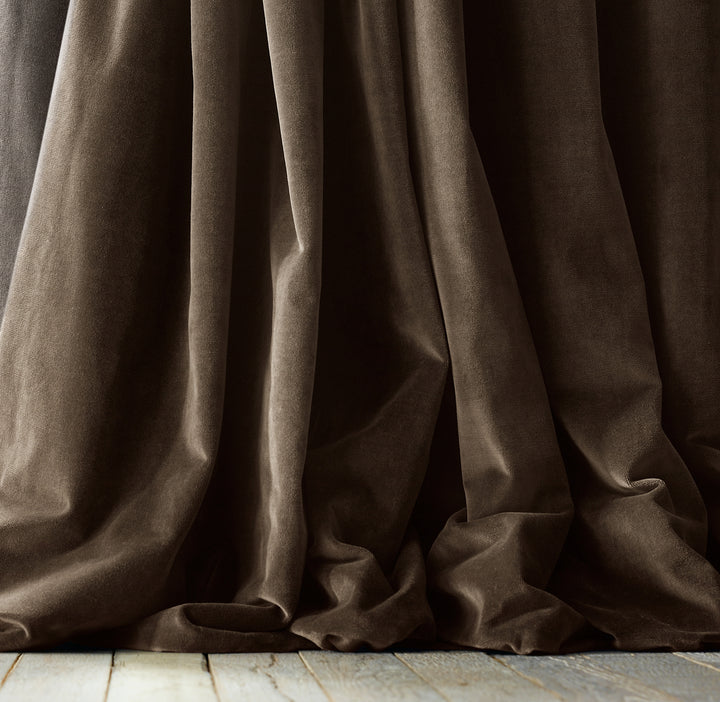 Triple Pinch Pleat Velvet Curtains | 100% Cotton | Blackout Lining Option | Standard & Custom Sizing