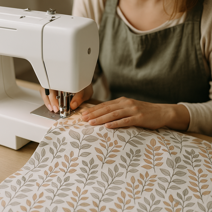 Pure Linen Botanical Window Valance with Organic Cotton Lining – Custom Sizes – 4 Colour Options