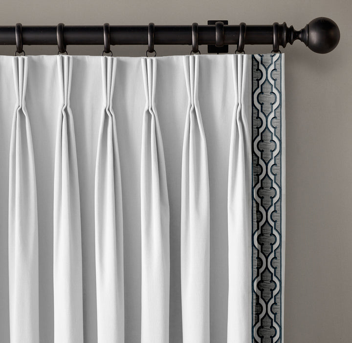 Wide Architectural Cotton Canvas Trim | 6 Inch / 15.2cm Embroidered Border Tape for Curtains & Furnishings | By The Metre