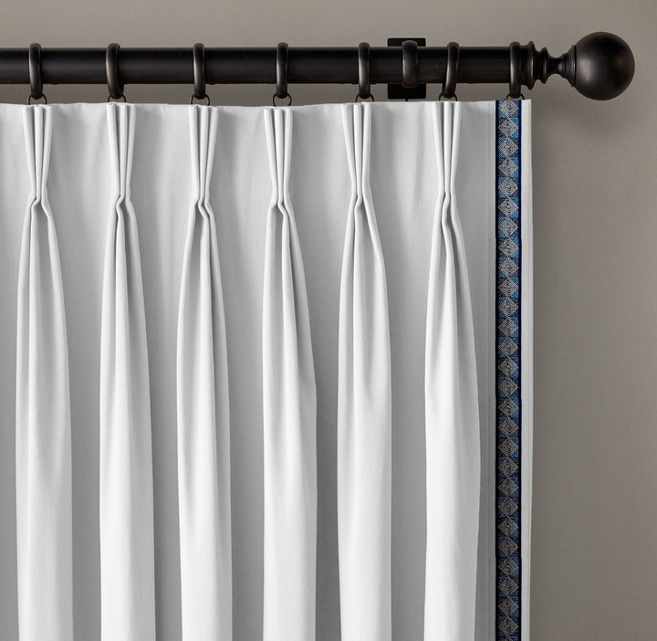 Diamond Spiral Cotton Canvas Trim | 2.5 Inch (6.35cm) | Embroidered Border | 10 Colours | By The Metre