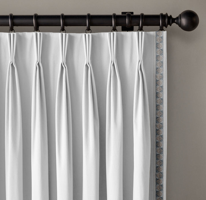 Diamond Spiral Cotton Canvas Trim | 2.5 Inch (6.35cm) | Embroidered Border | 10 Colours | By The Metre