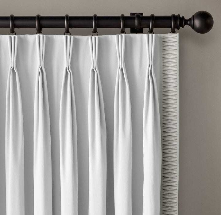 Cotton Canvas Curtain Trim with Eye Design - 10cm Decorative Border Ribbon By The Metre
